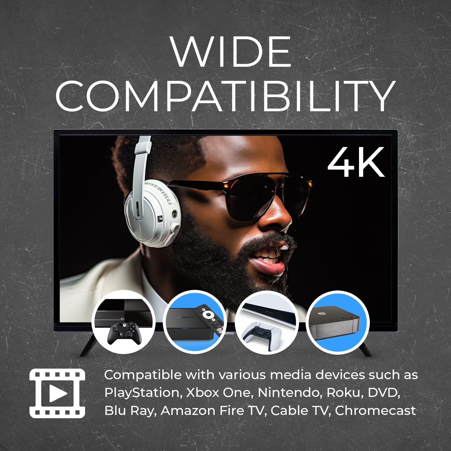 4K@60Hz 4x4 HDMI Matrix with RS-232 and Downscale (UHD-404R)