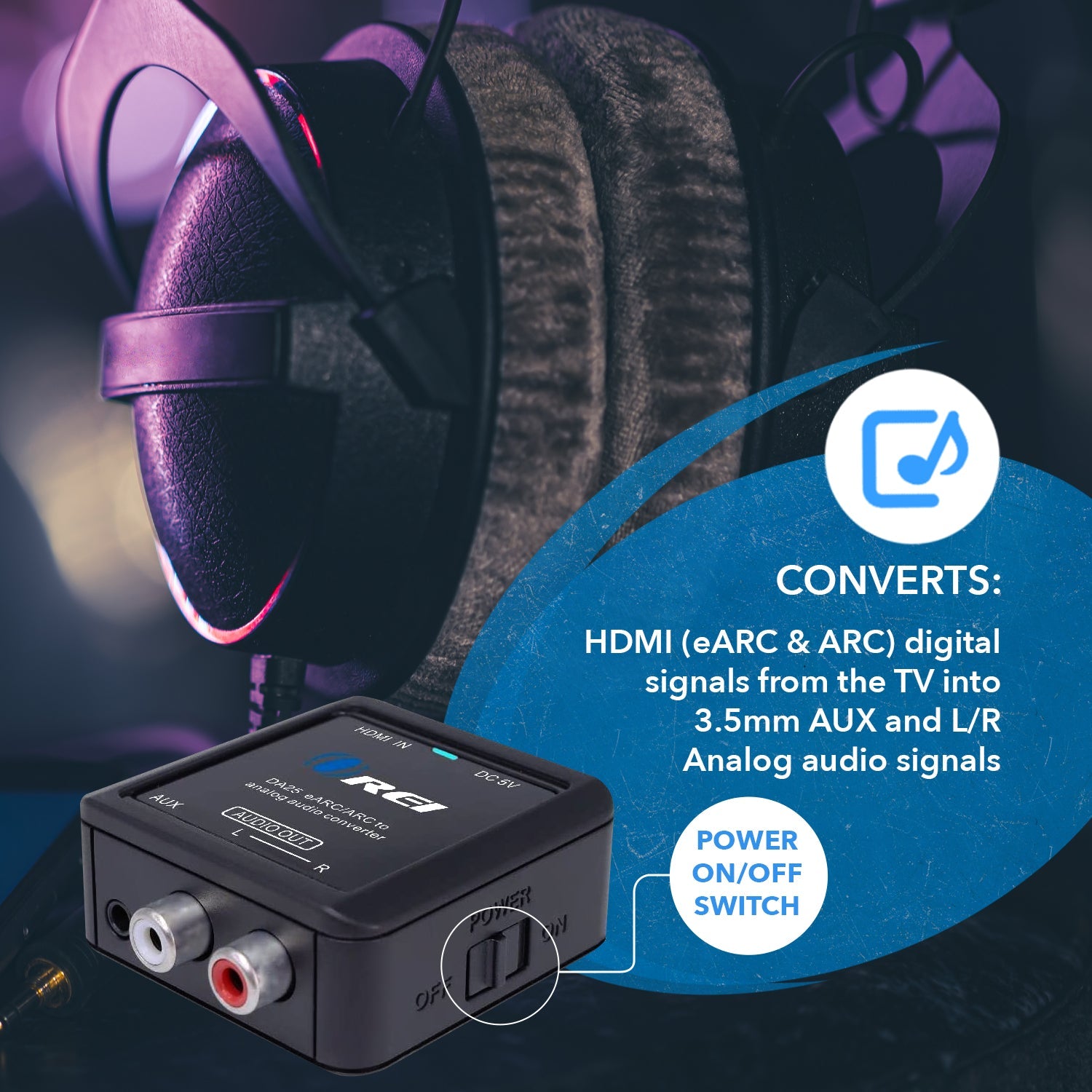eARC/ARC to Analog Audio Converter-DA25