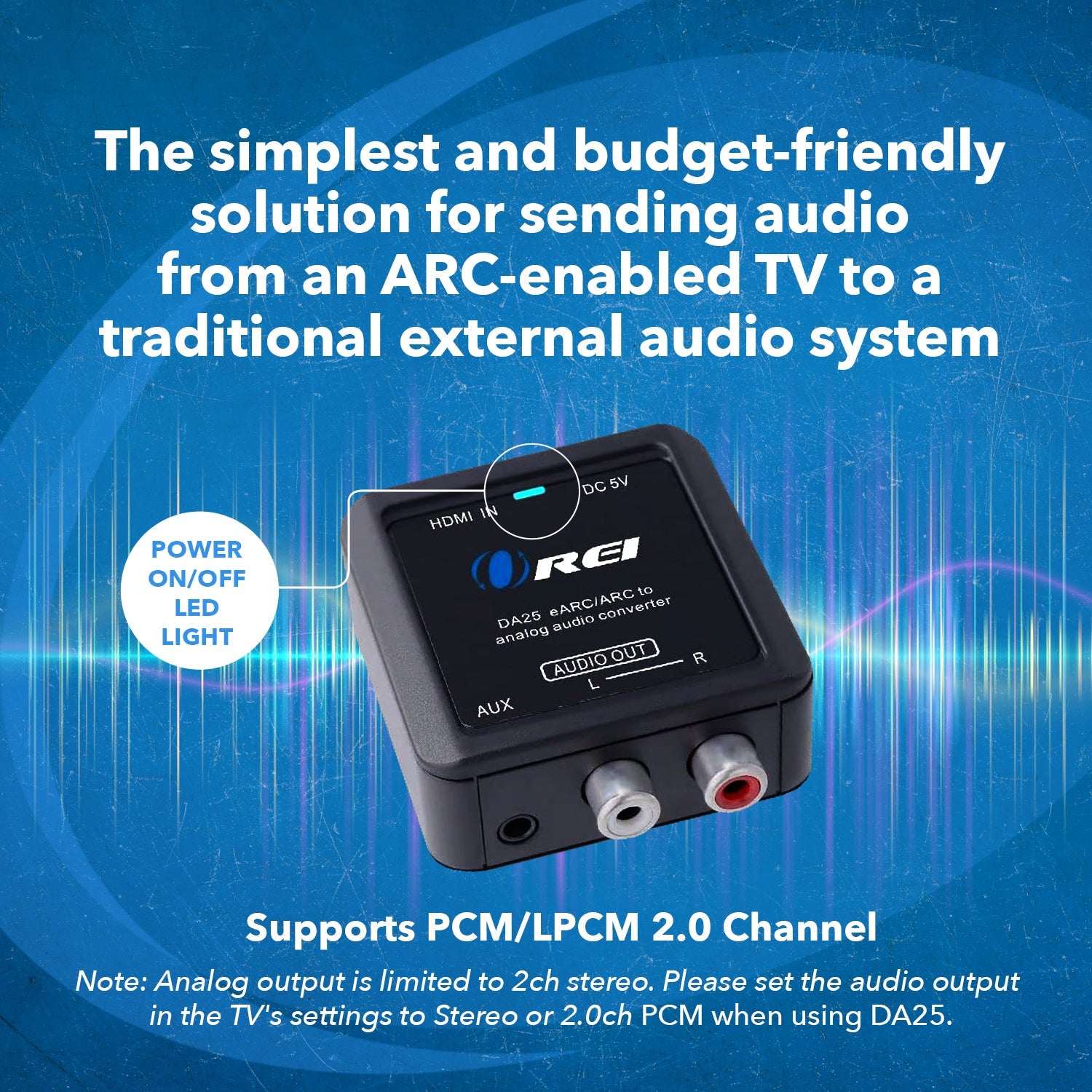 eARC/ARC to Analog Audio Converter-DA25