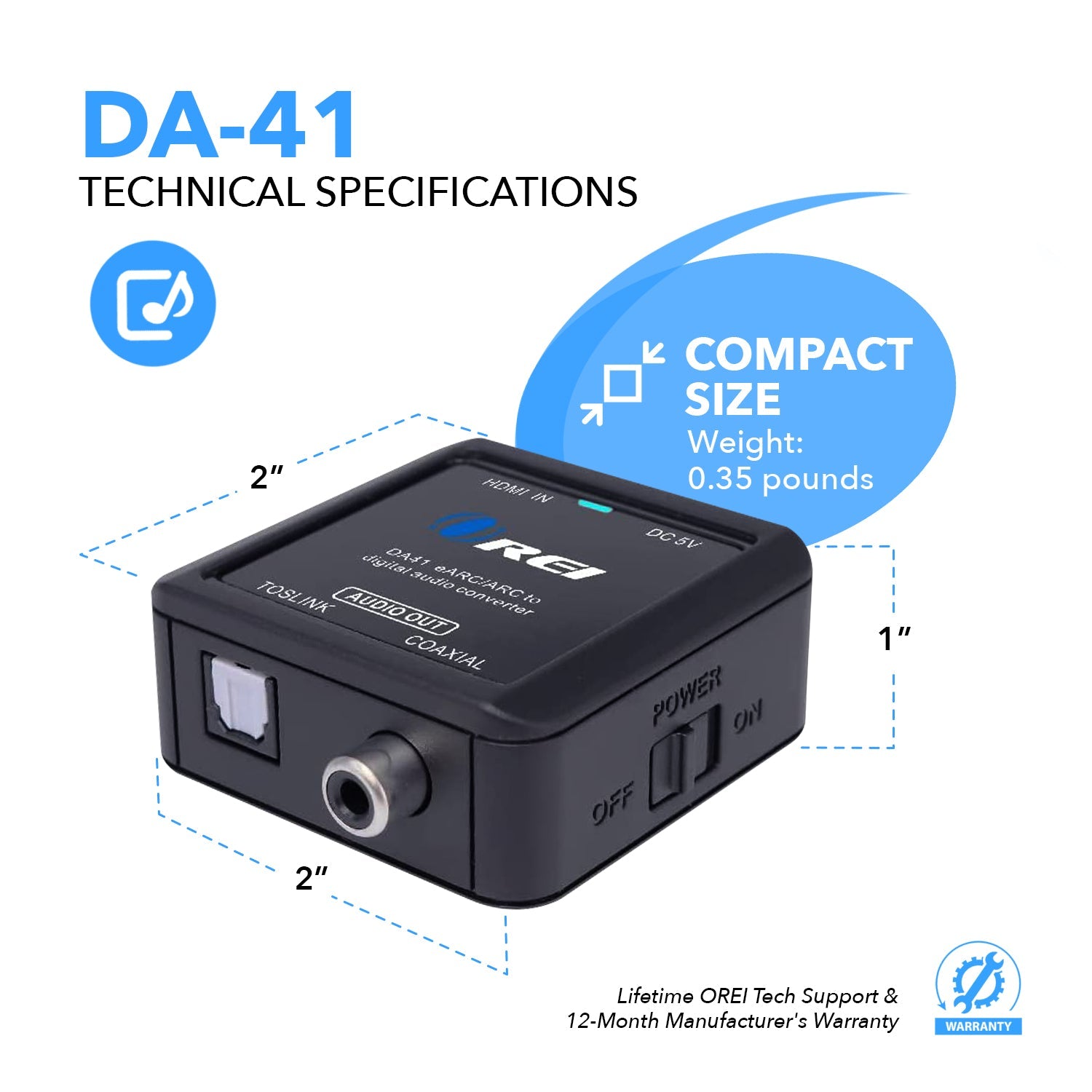 eARC/ARC to Digital Audio Converter-DA41