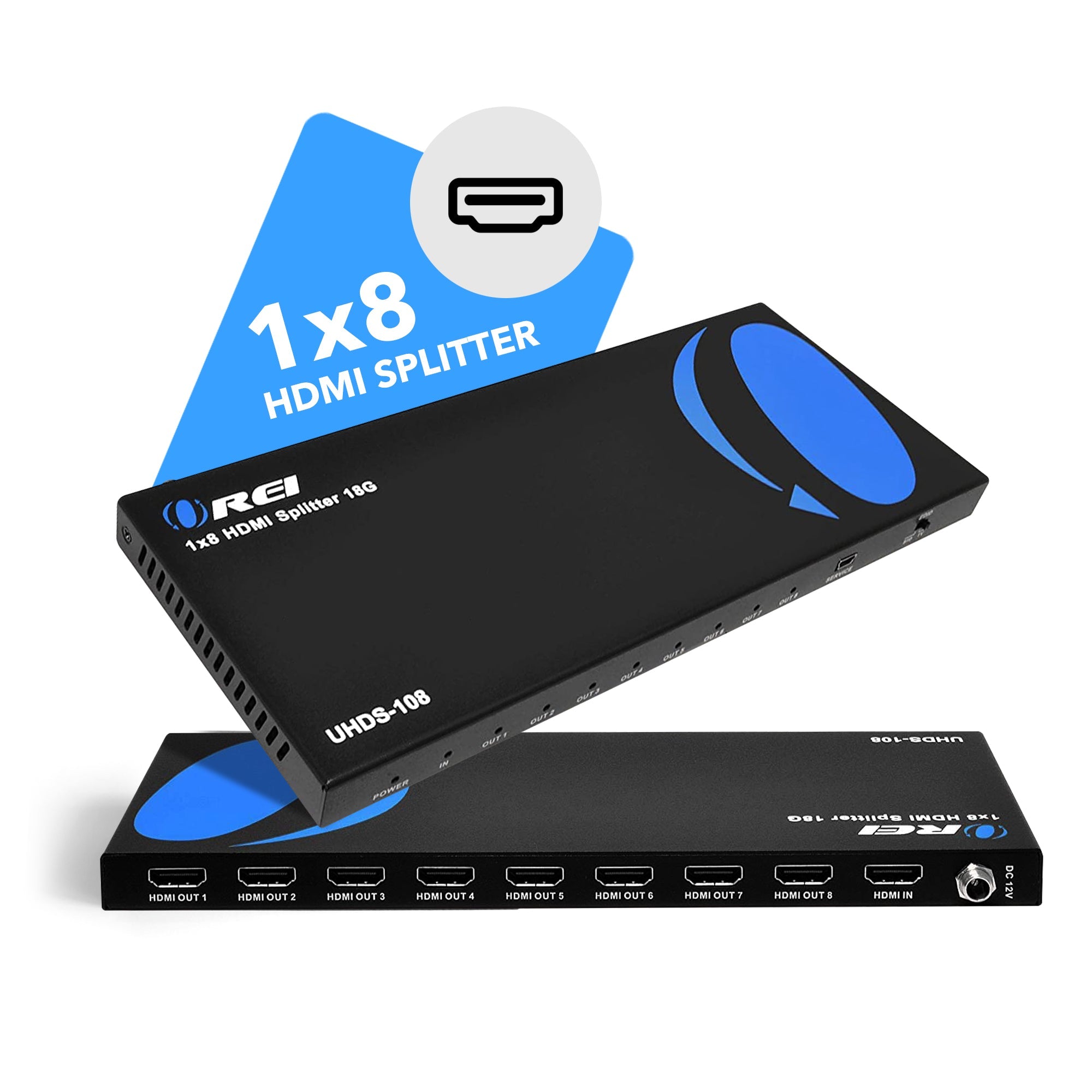 4K@60Hz 1x8 HDMI™ Splitter-UHDS-108