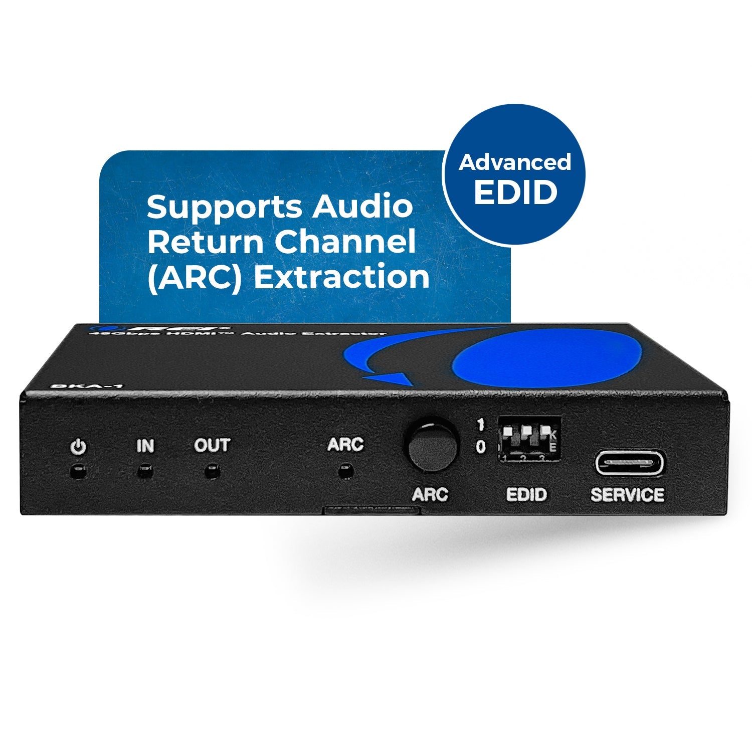 8K HDMI™ or eARC Audio Extractor (3.5mm, Optical)-BKA-1