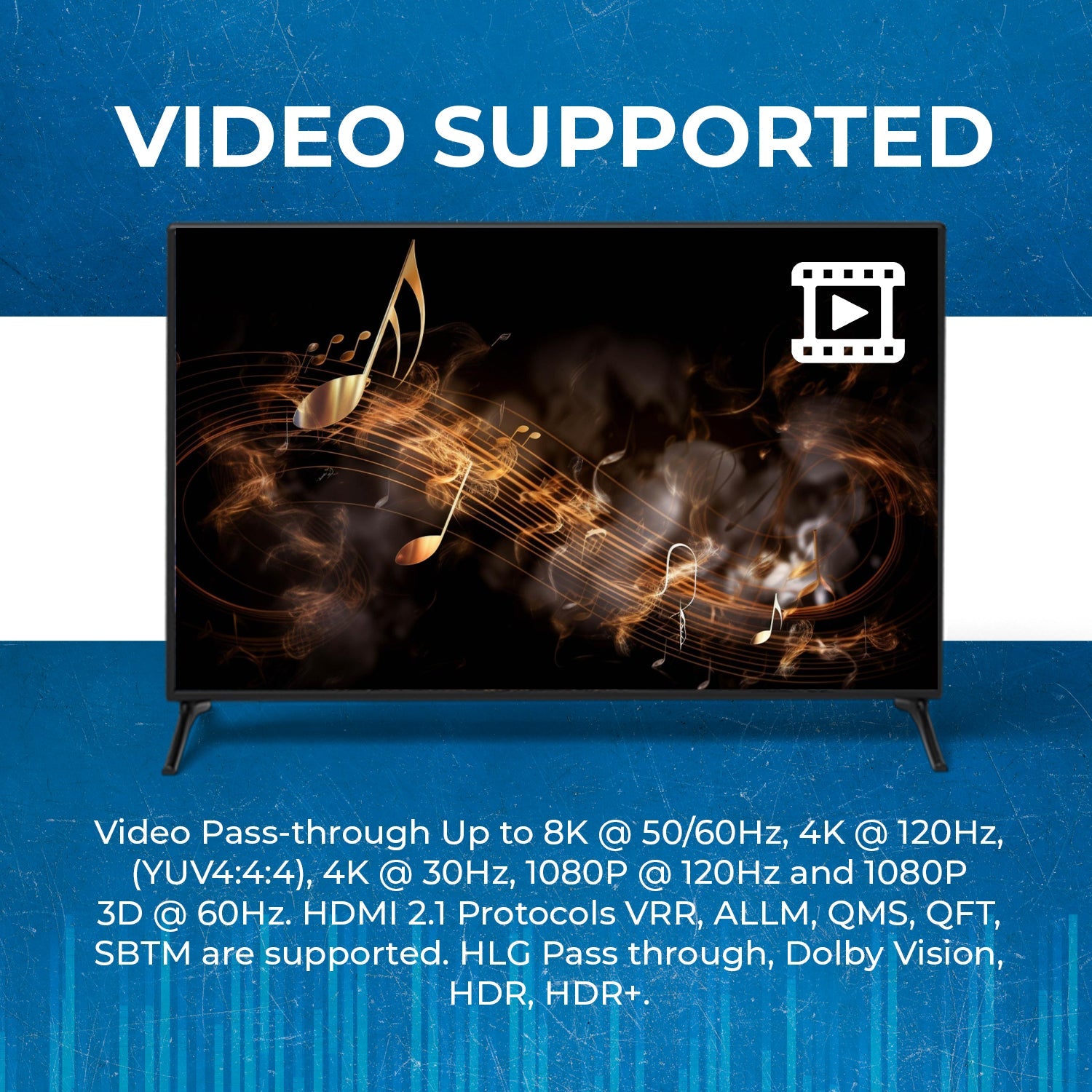 8K HDMI™ or eARC Audio Extractor (3.5mm, Optical)-BKA-1