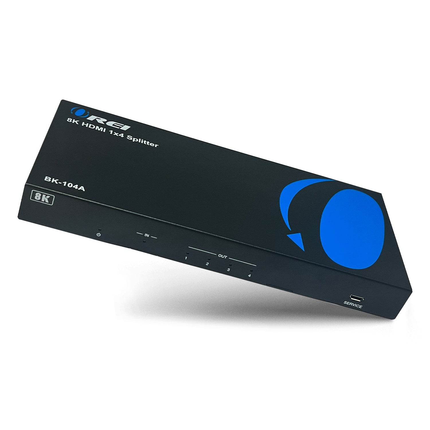 8K 1x4 HDMI™ Splitter (Downscaler, Audio Extract)-BK-104A