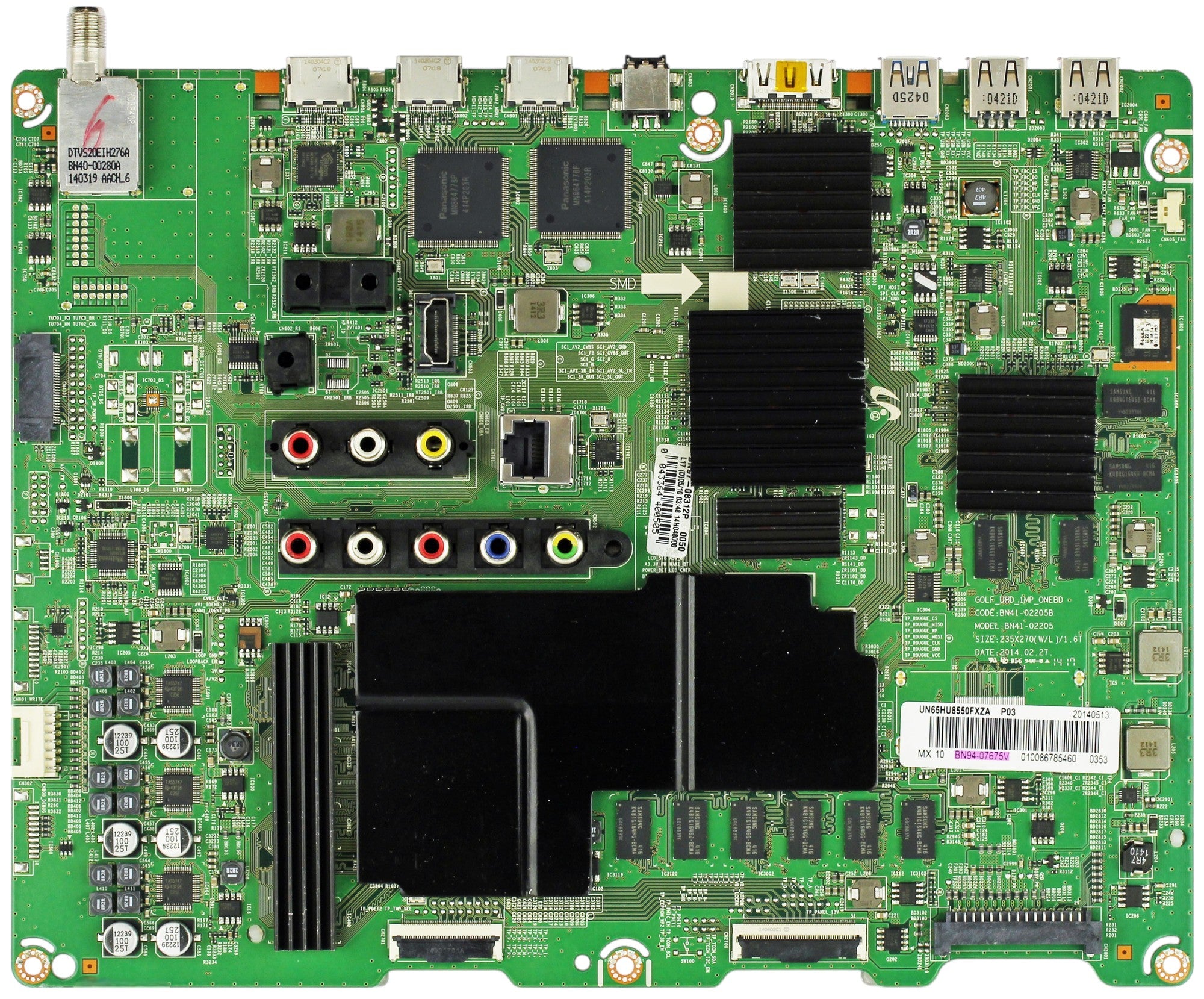 BN94-07675V Samsung Main Board for UN65HU8550FXZA (Version TS01)