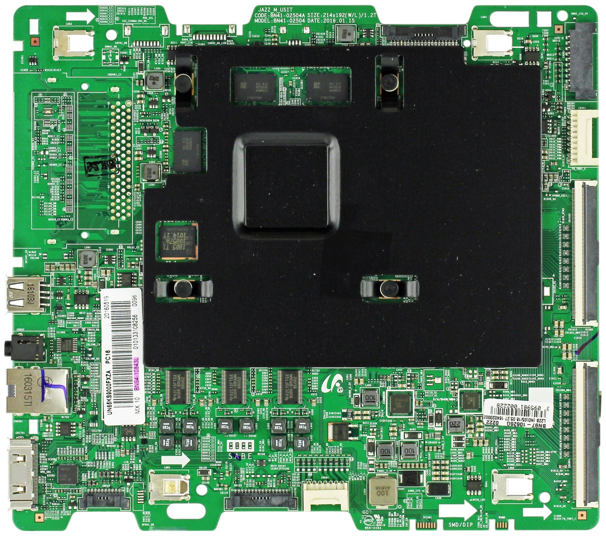 Samsung BN94-10843L Main Board for UN65KS9000FXZA (Version AA02)