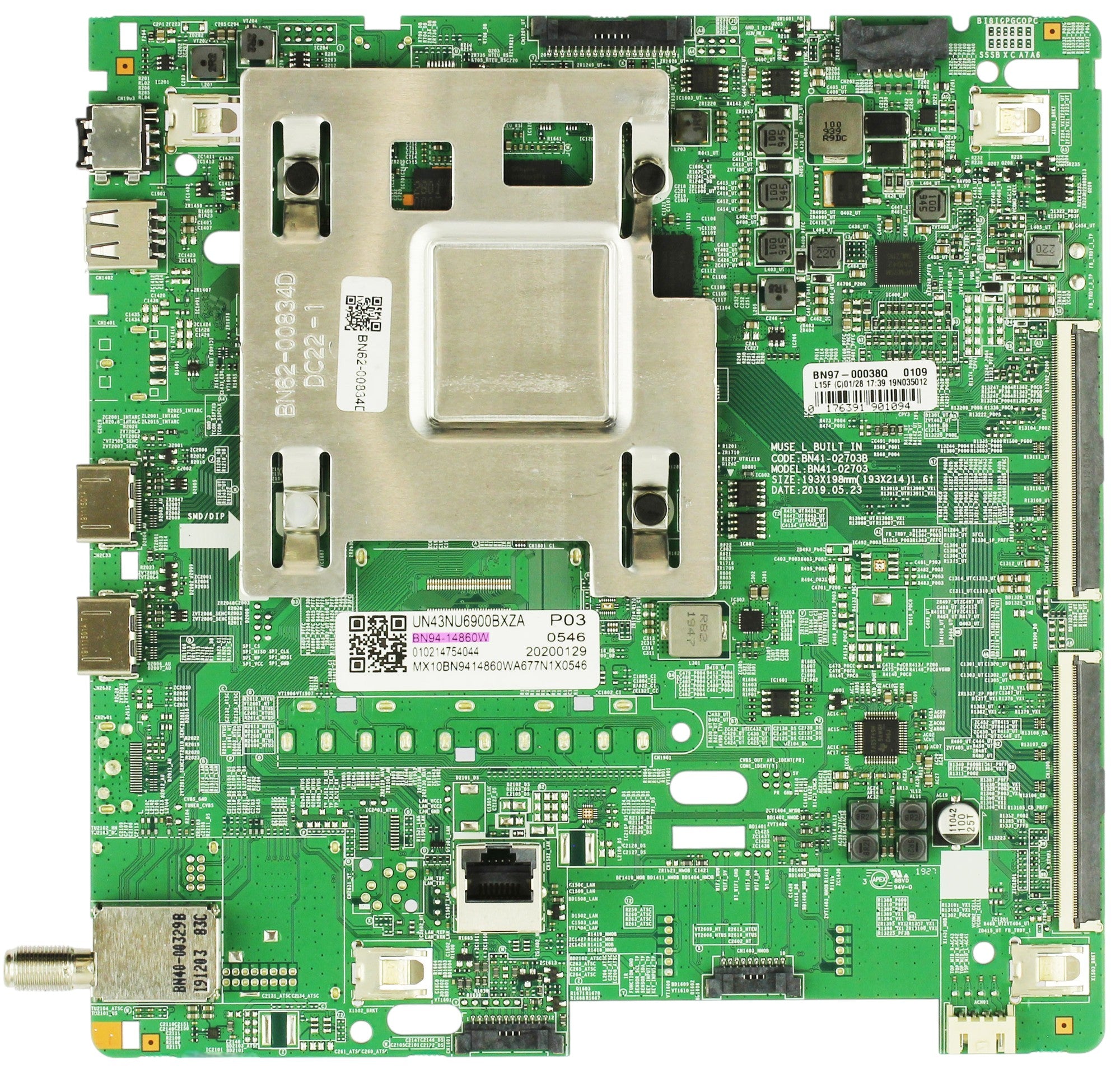 BN94-14860W Samsung Main Board for UN43NU6900BXZA (Version BD03)