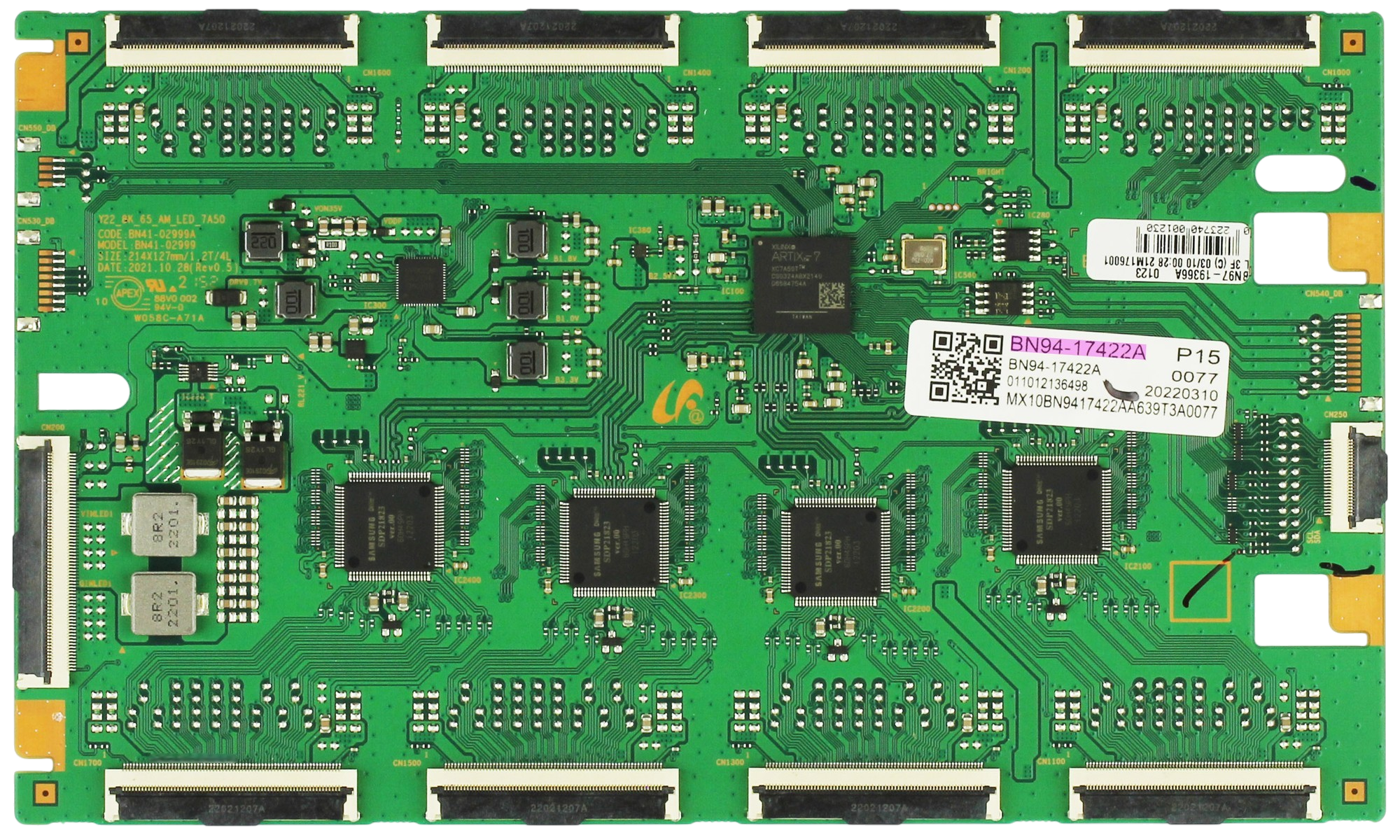 BN94-17422A Samsung LED Driver, BN97-19366A, BN41-02999A, QN65QN800BF AA01, QN65QN800BPXZA