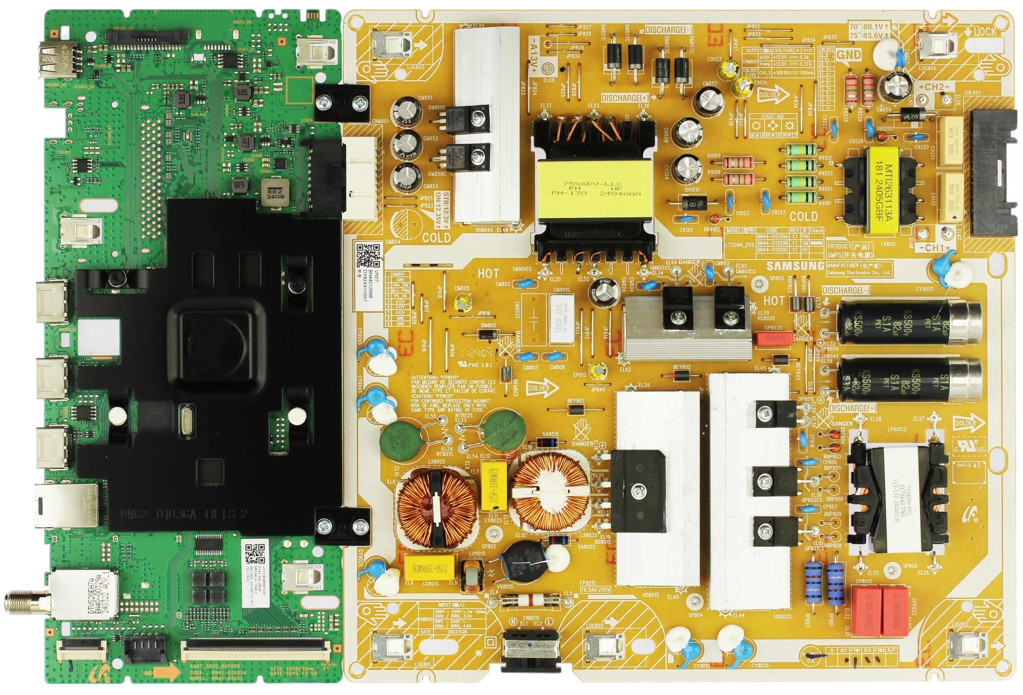 Samsung BN96-58724A Main Board Power Supply for UN75DU7200FXZA