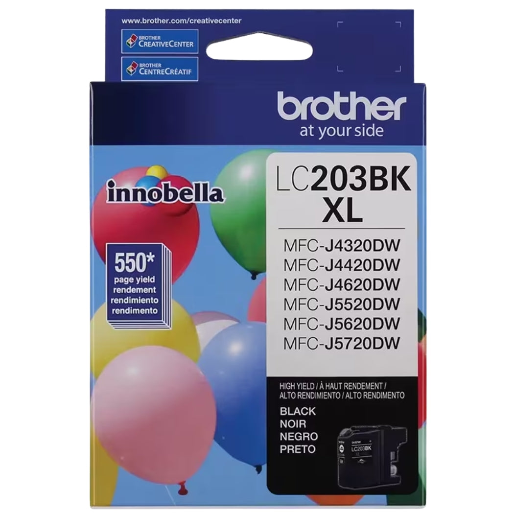 New, Pre-Owned - Brother LC203BKXL High Yield Black Ink Cartridge