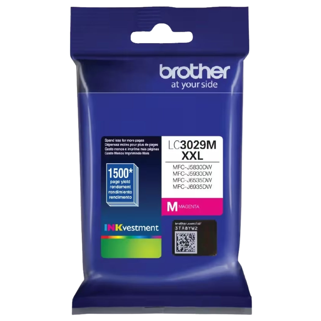 New, Pre-Owned - Brother LC3029XXL Extra High Yield  Magenta Ink Cartridge