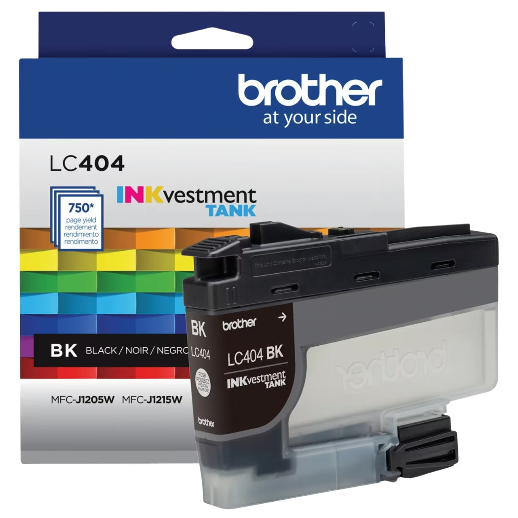 New, Pre-Owned - Brother LC404 Standard-Yield Black Ink Cartridge, LC404BK