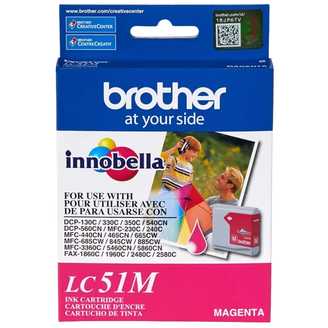 New, Pre-Owned - Brother LC51M Magenta Ink Cartridge