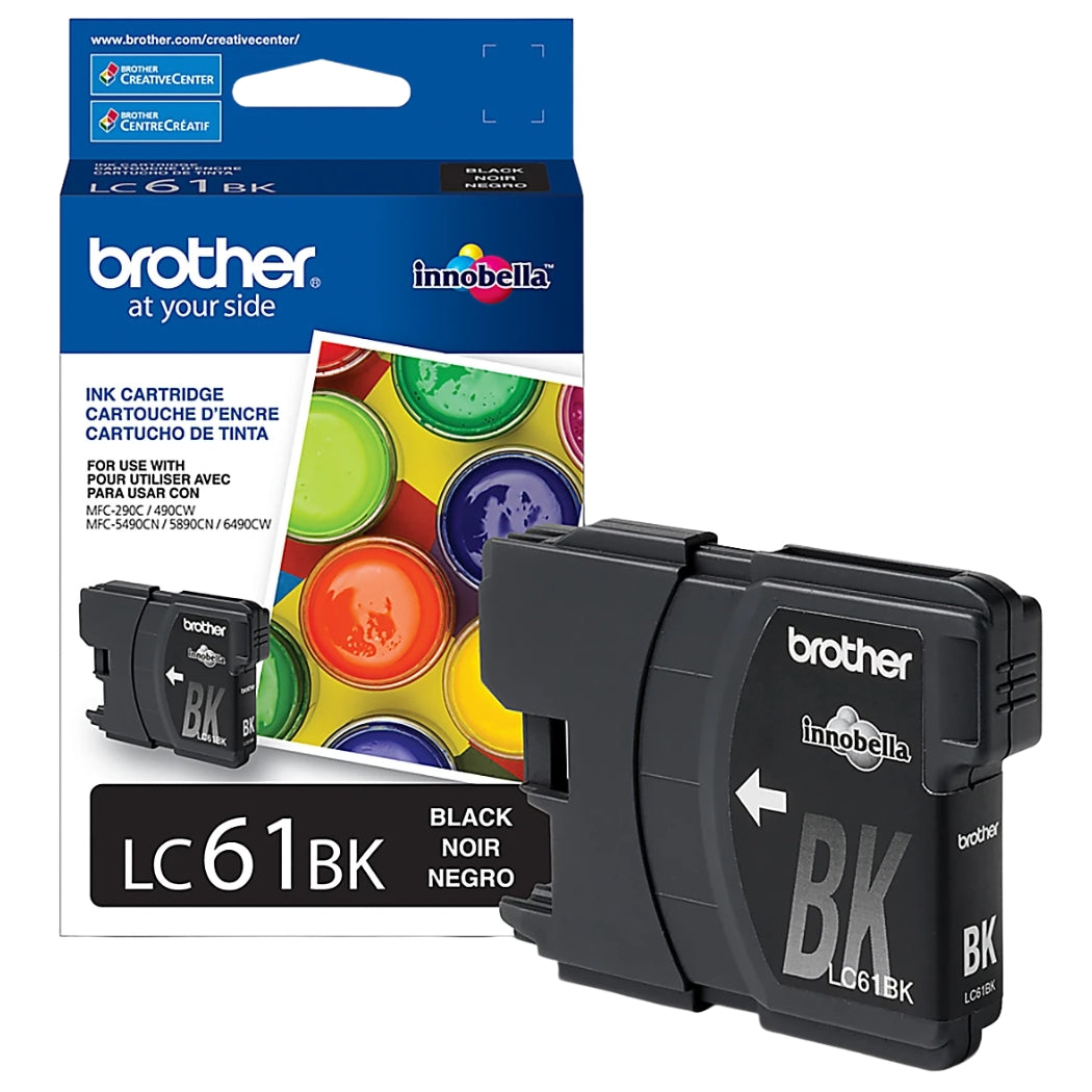 New, Pre-Owned - Brother LC61 Black Ink Cartridge