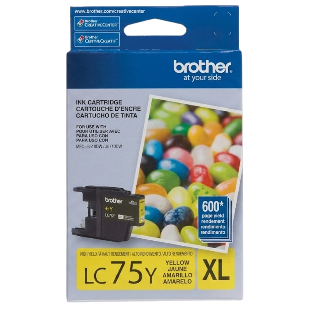 New, Pre-Owned - Brother LC75 Yellow Ink Cartridge