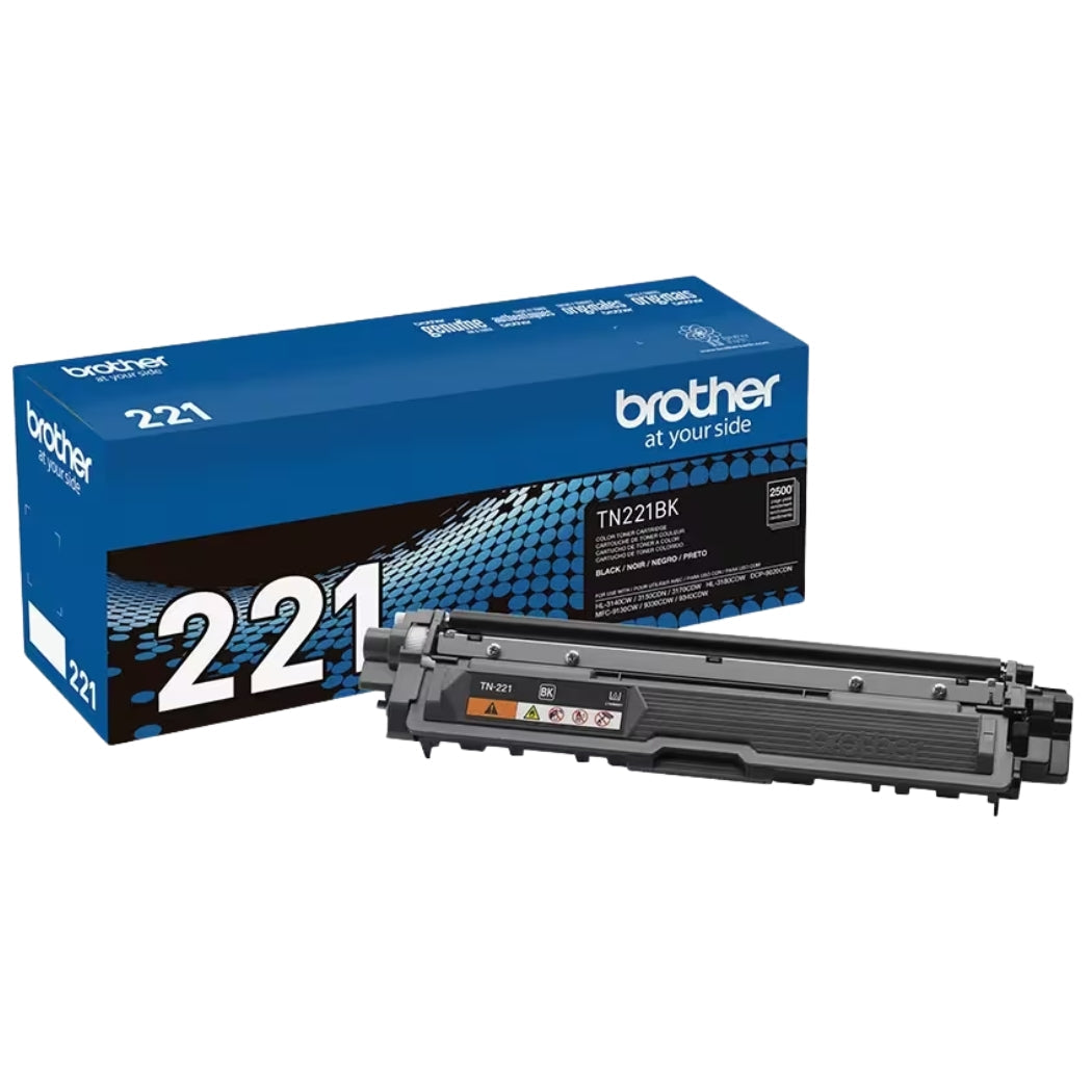 New, Pre-Owned - Brother TN-221 Standard-Yield Black Toner Cartridge, TN221BK