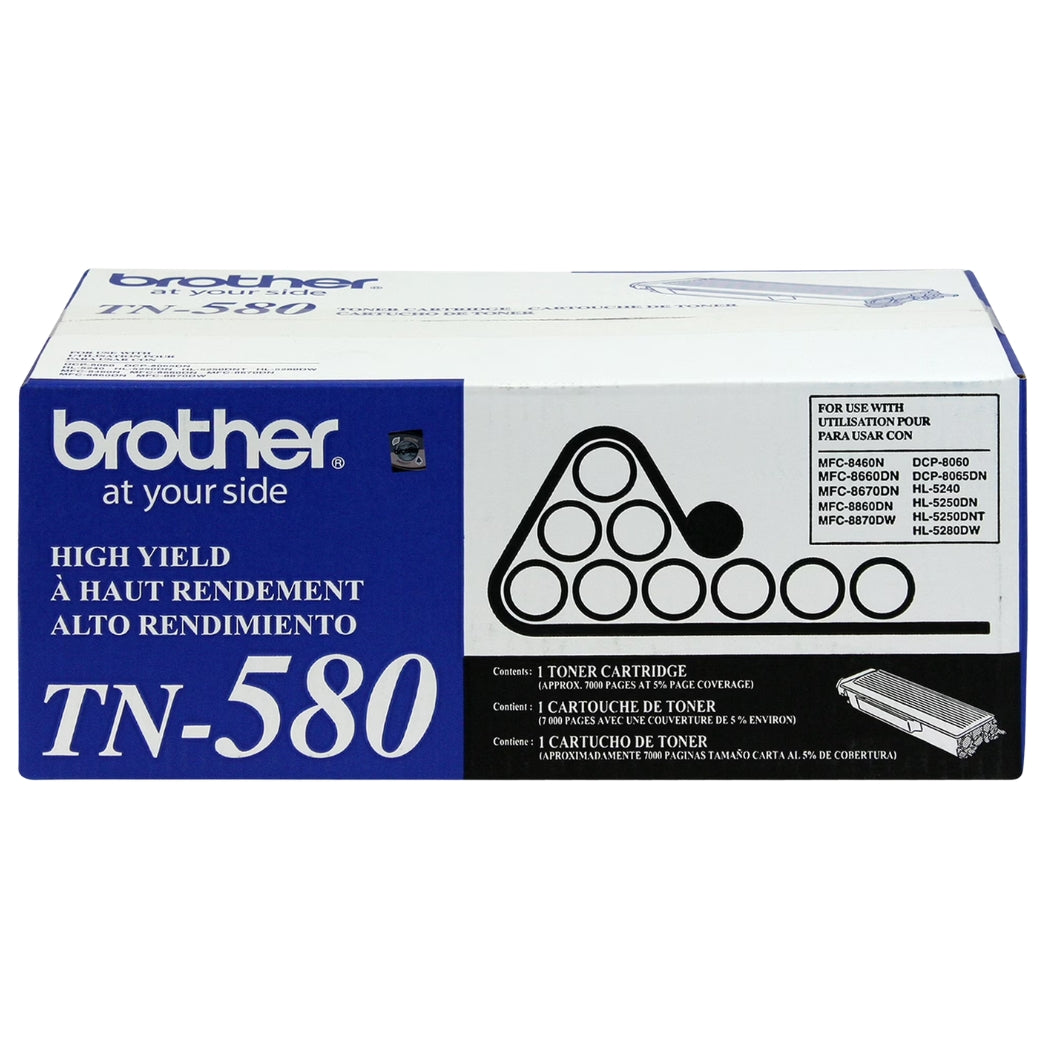 New, Pre-Owned - Brother TN-580 High Yield Black Toner Cartridge