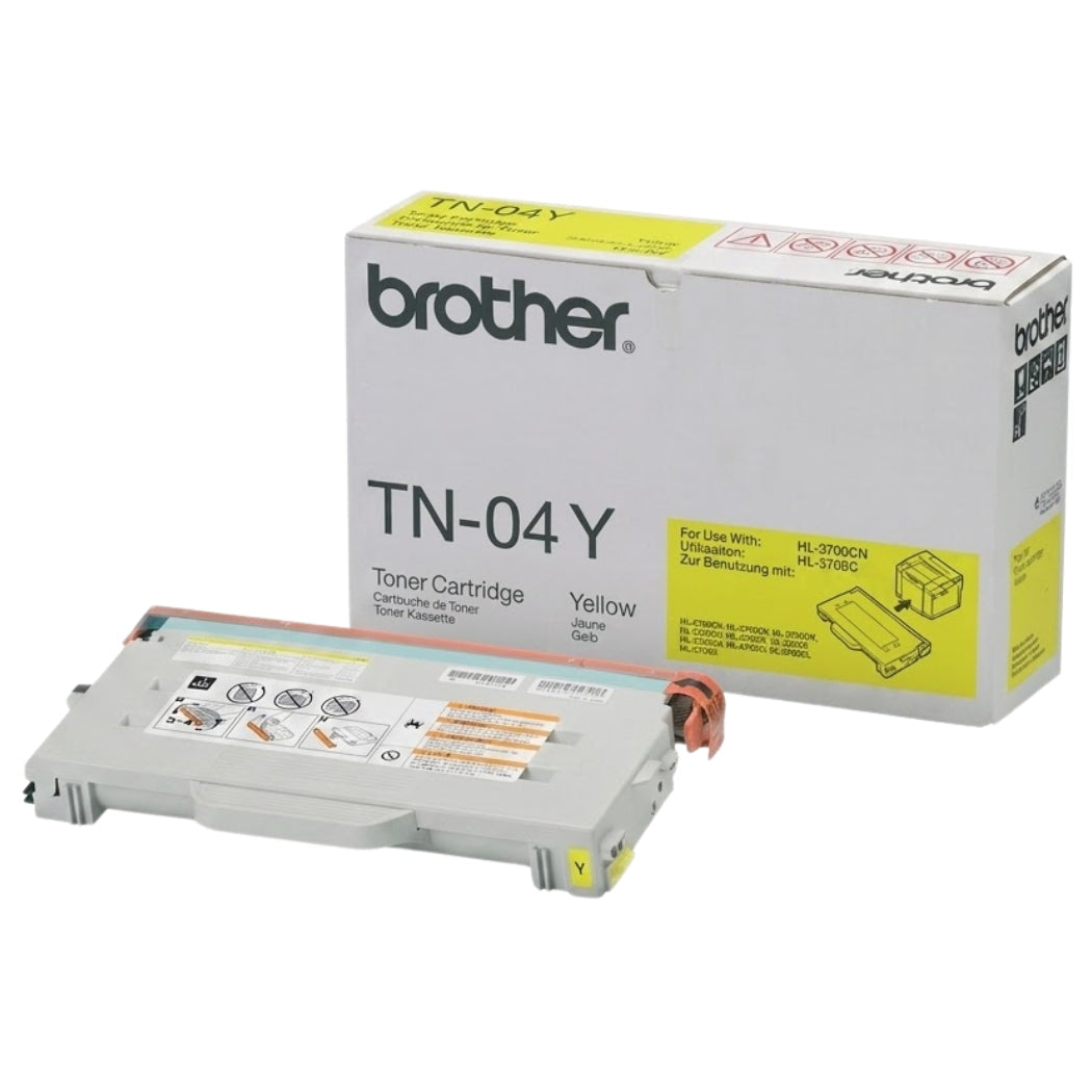New, Pre-Owned - Brother TN04Y Yellow Laser Toner Cartridge