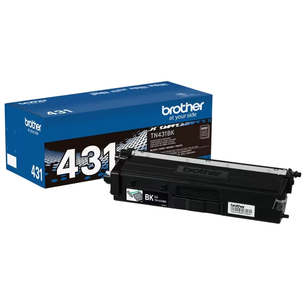 New, Pre-Owned - Brother TN431 Standard-Yield Black Toner Cartridge, TN431BK