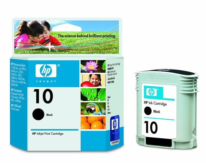 New, Pre-Owned - HP 10 Standard-Yield Black Inkjet Cartridge, C4840A