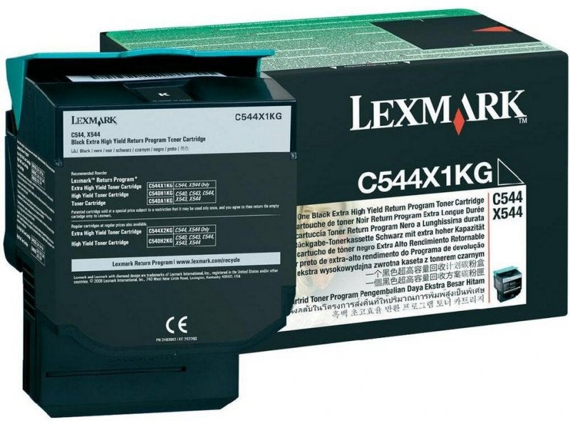 New, Pre-Owned - Lexmark C544X1KG Extra High Yield Black Toner Cartridge