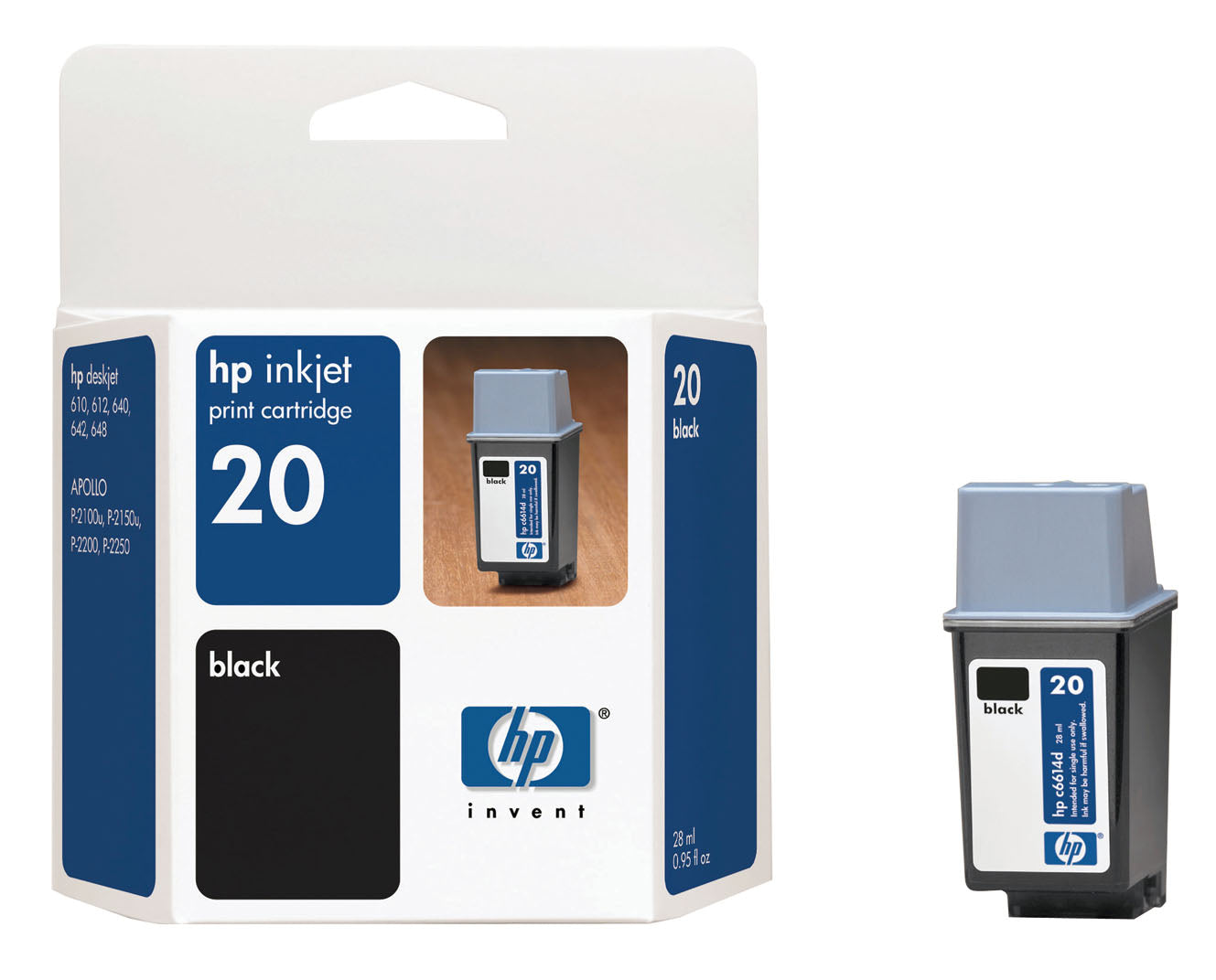New, Pre-Owned - HP C6614A Black Ink Cartridge