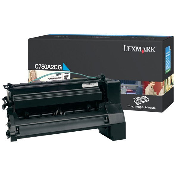 New, Pre-Owned - Lexmark C780, C782 Cyan Toner Cartridge,  C780A1CG