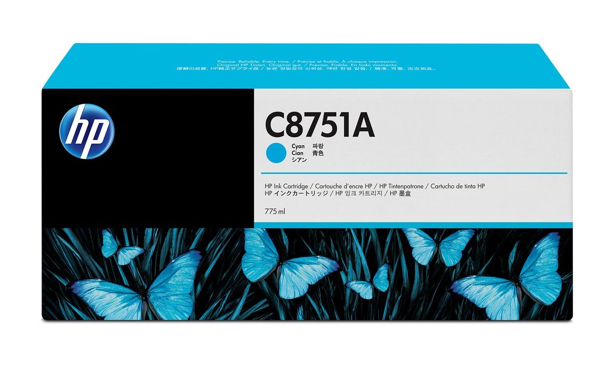 New, Pre-Owned - HP C8751A Cyan Ink Cartridge