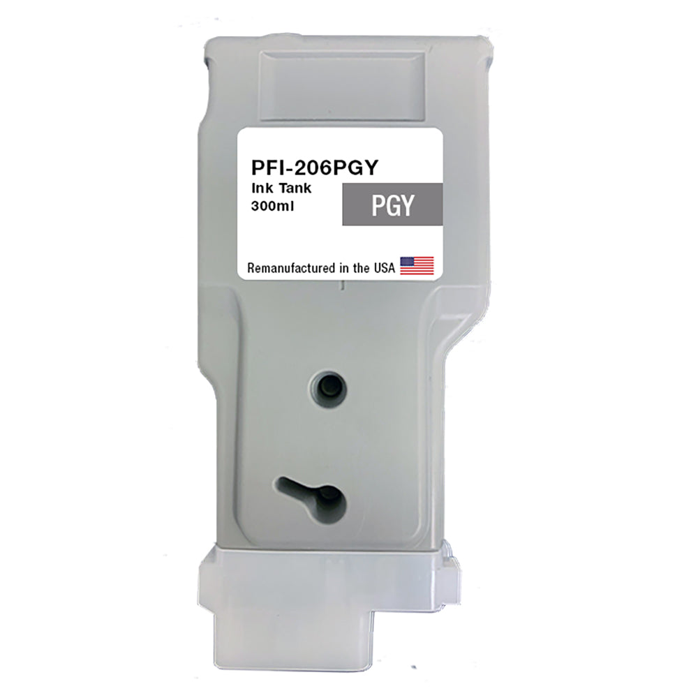 U.S. Remanufactured for Canon PFI-206PGY 300ml Photo Gray Ink Cartridge