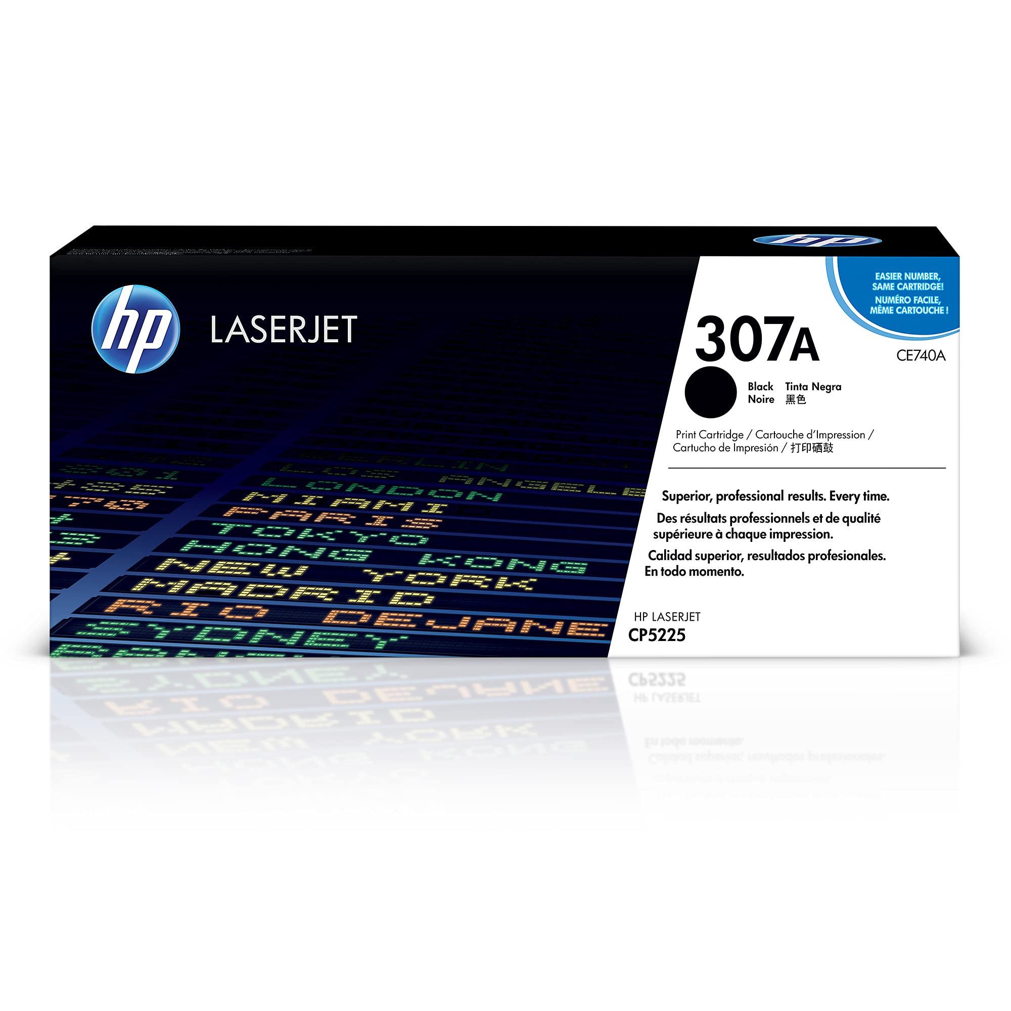 New, Pre-Owned - HP 307A Standard-Yield Black Toner Cartridge, CE740A