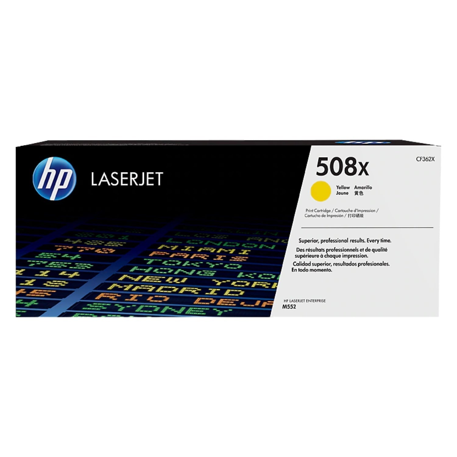 New, Pre-Owned - HP 508X High Yield Yellow LaserJet Toner Cartridge, CF362X