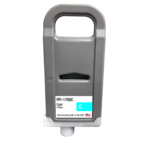 U.S. Remanufactured for Canon PFI-1700C Cyan Ink Cartridges