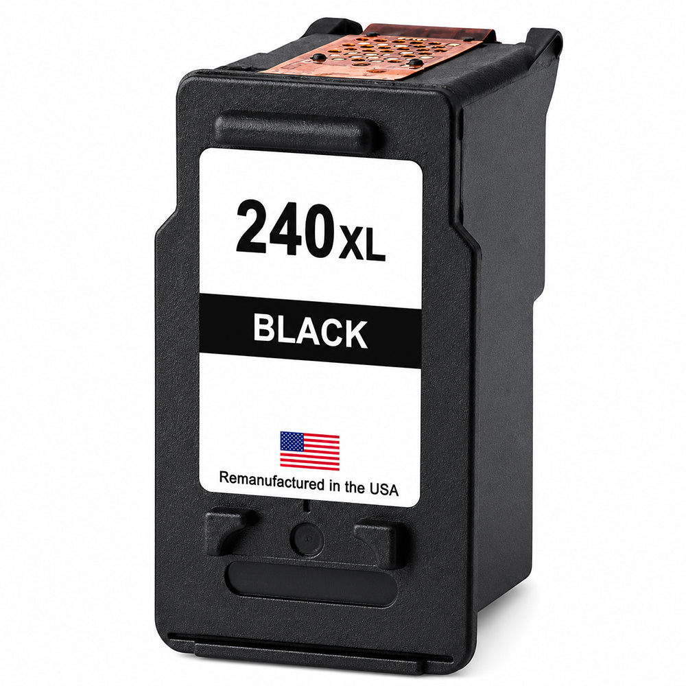 U.S. Remanufactured for Canon PG-240XL Black High Yield Ink Cartridges