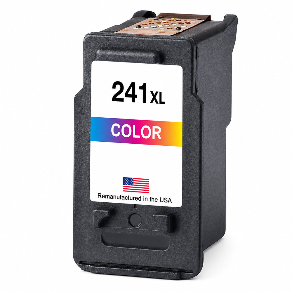 U.S. Remanufactured for Canon CL-241XL Color High Yield Ink Cartridges