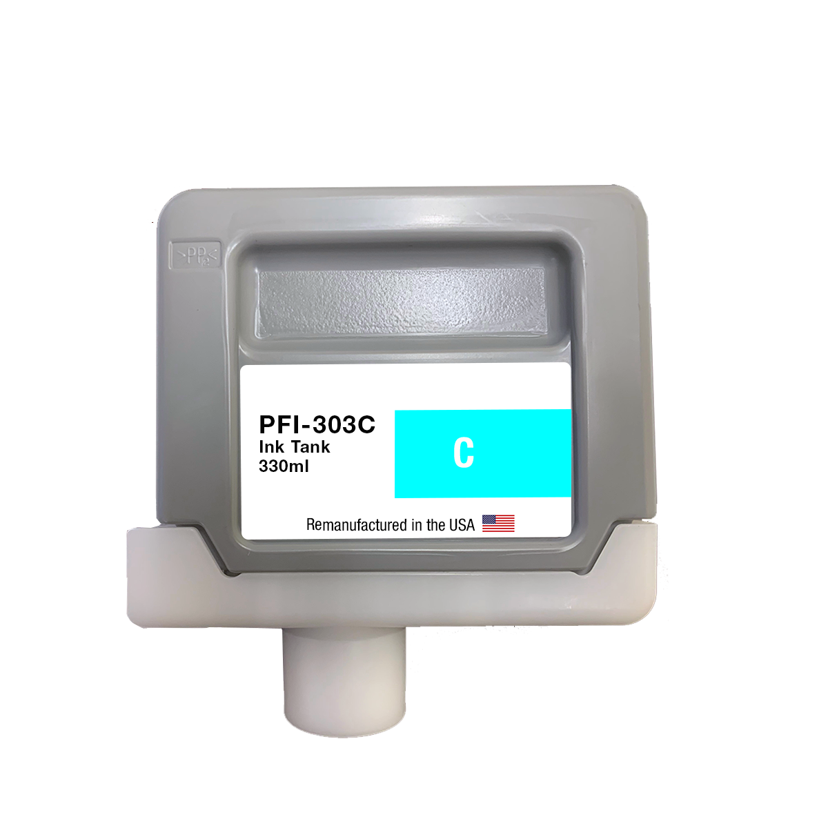U.S. Remanufactured for Canon PFI-303C 330ml Cyan Ink Cartridge