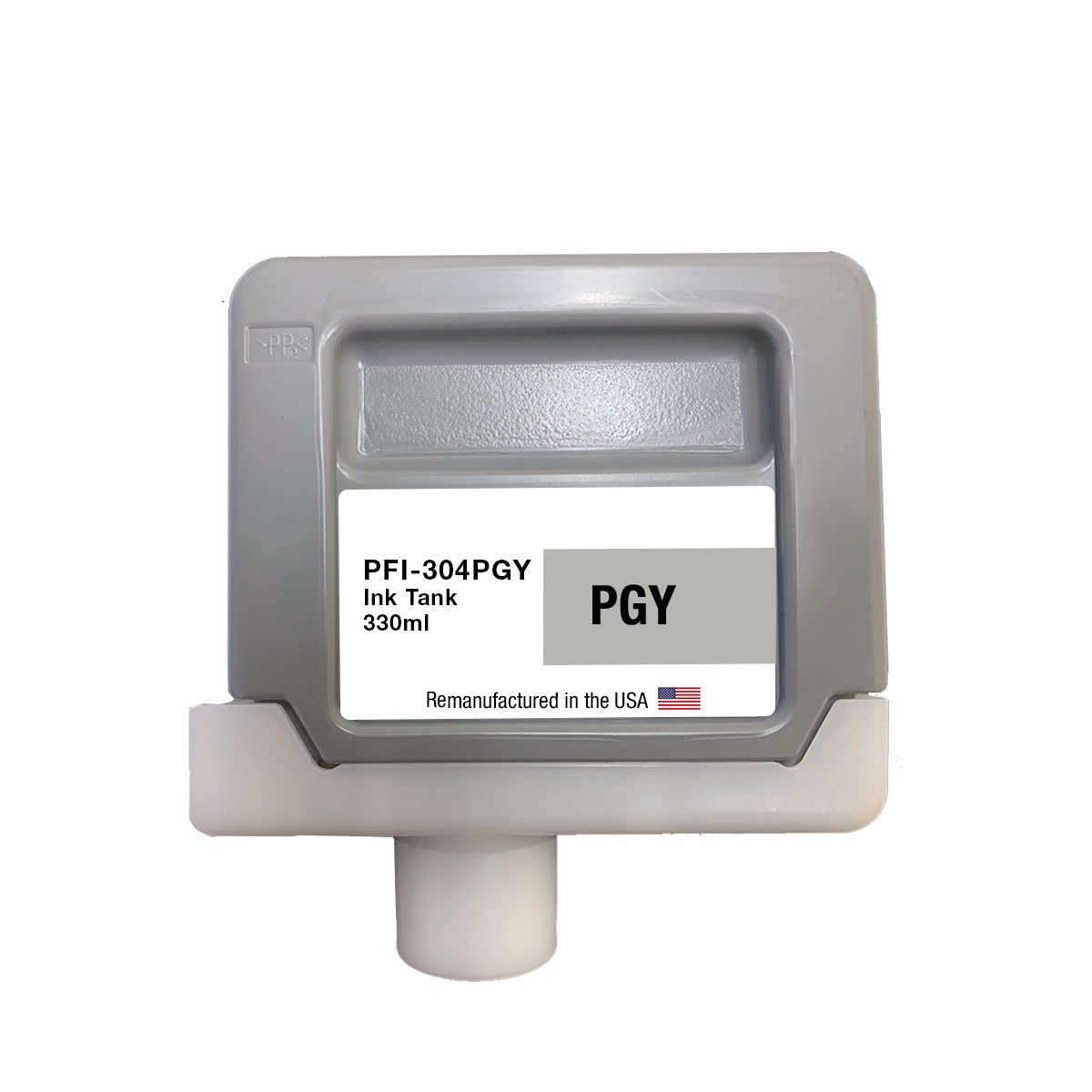 U.S. Remanufactured for Canon PFI-304PGY 330ml Photo Gray Ink Cartridge