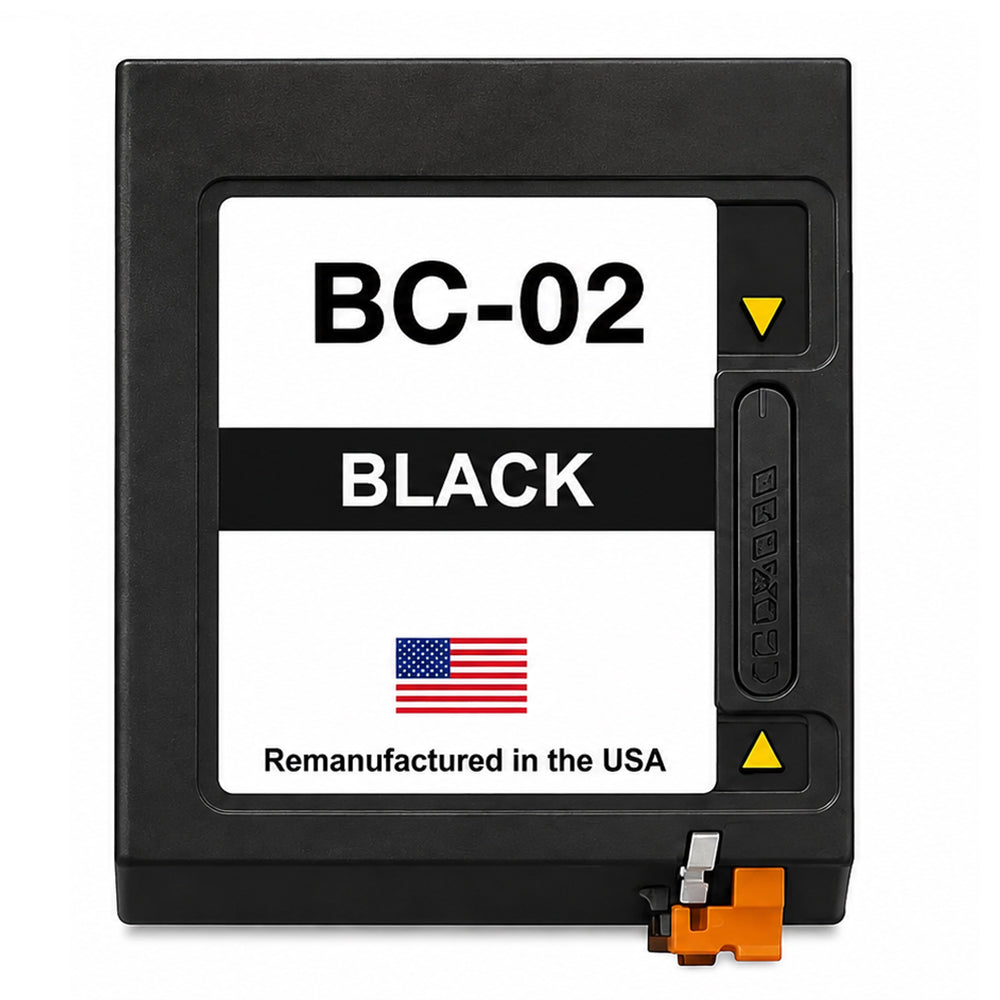 U.S. Remanufactured for Canon BC-02 Black Ink Cartridge