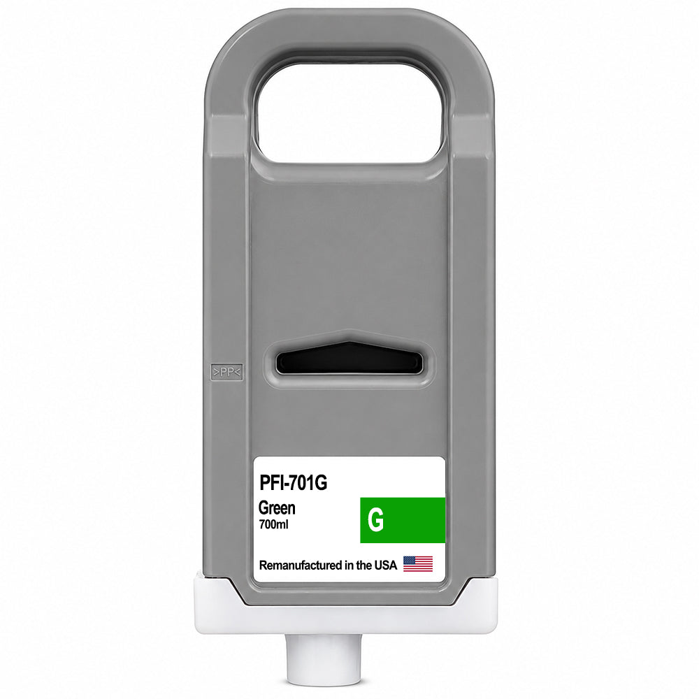 U.S. Remanufactured for Canon PFI-701G 700ml Green Ink Cartridge