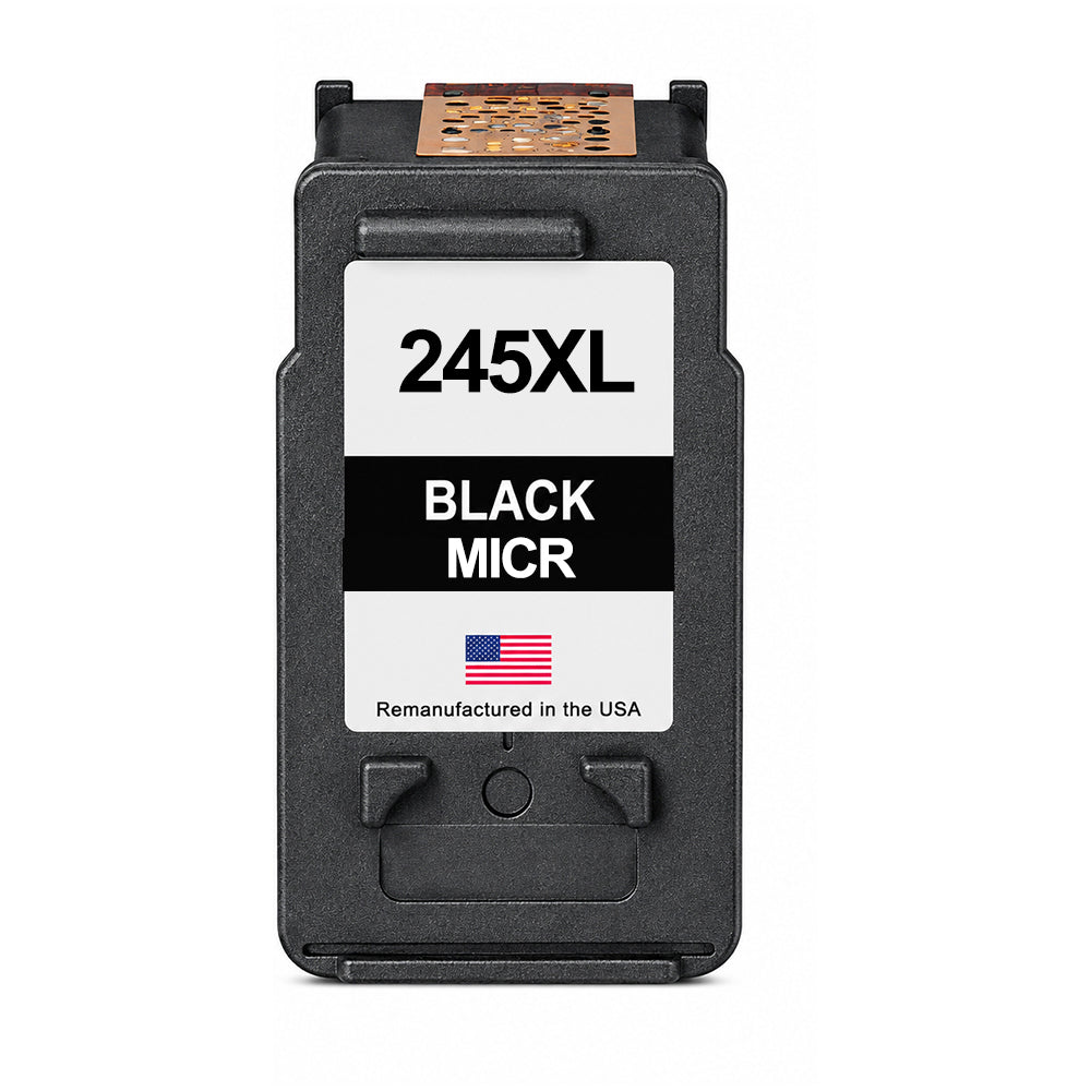 U.S. Remanufactured for Canon PG-245XL Black MICR High Yield Ink Cartridge