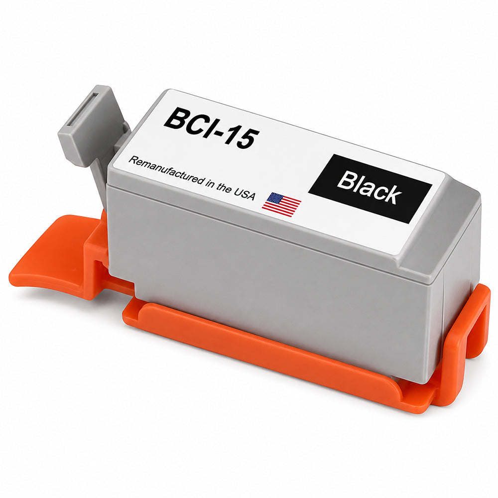 U.S Remanufactured for Canon BCI-15 Black Ink Cartridge