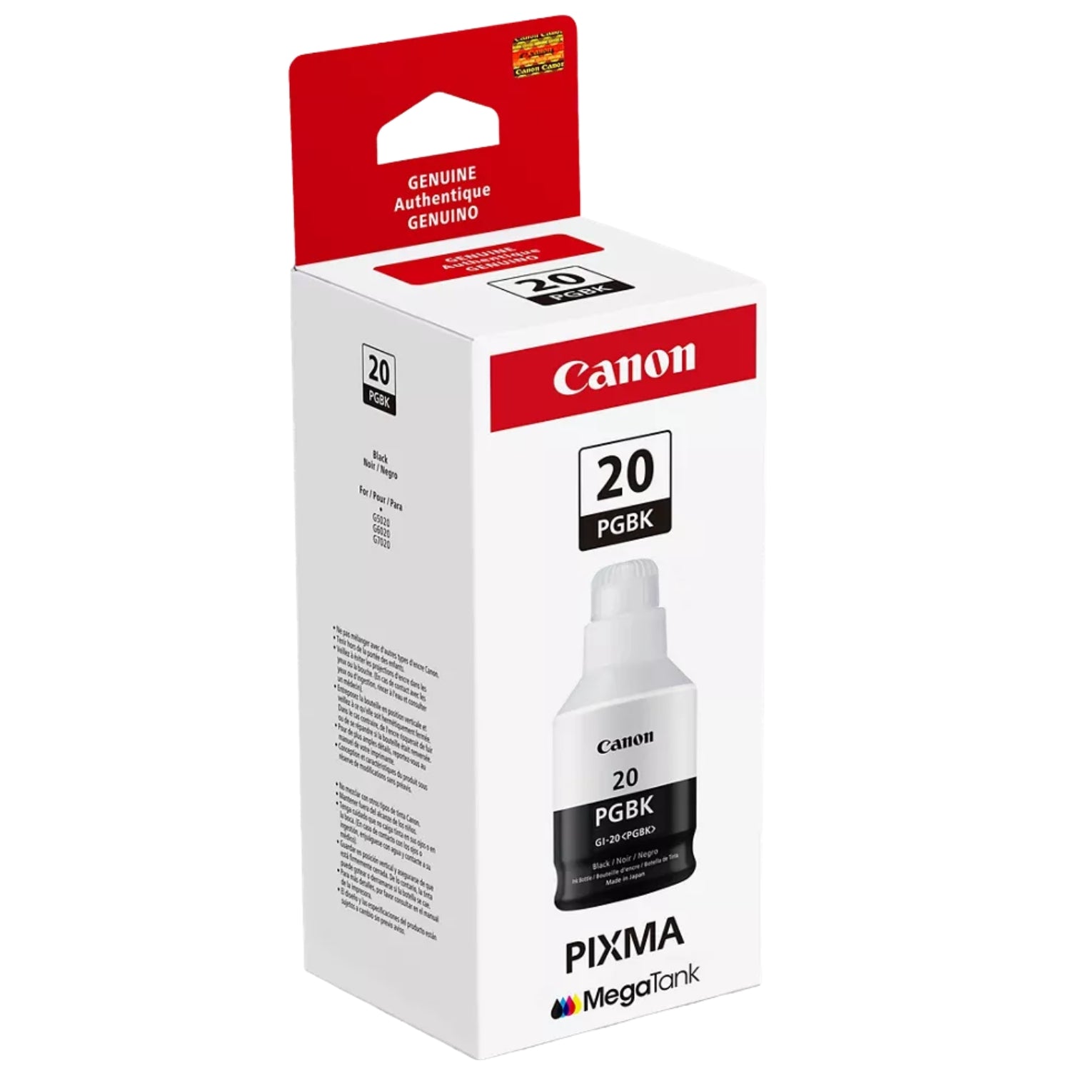 New, Pre-Owned - Canon GI-20 PGBK High-Yield Black Ink Bottle, 3383C001