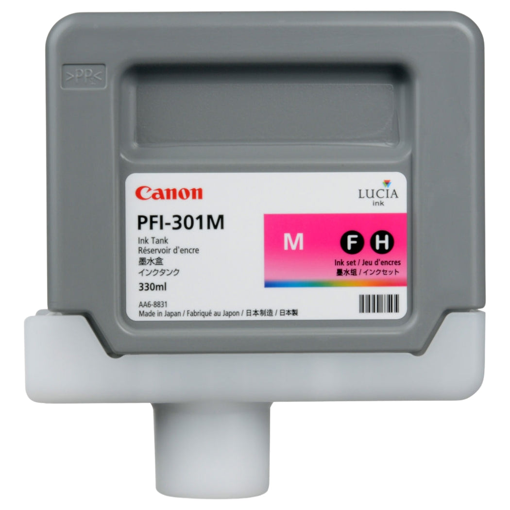 New, Pre-Owned - Canon PFI-301M Standard-Yield Magenta Ink Cartridge, 1488B001AA