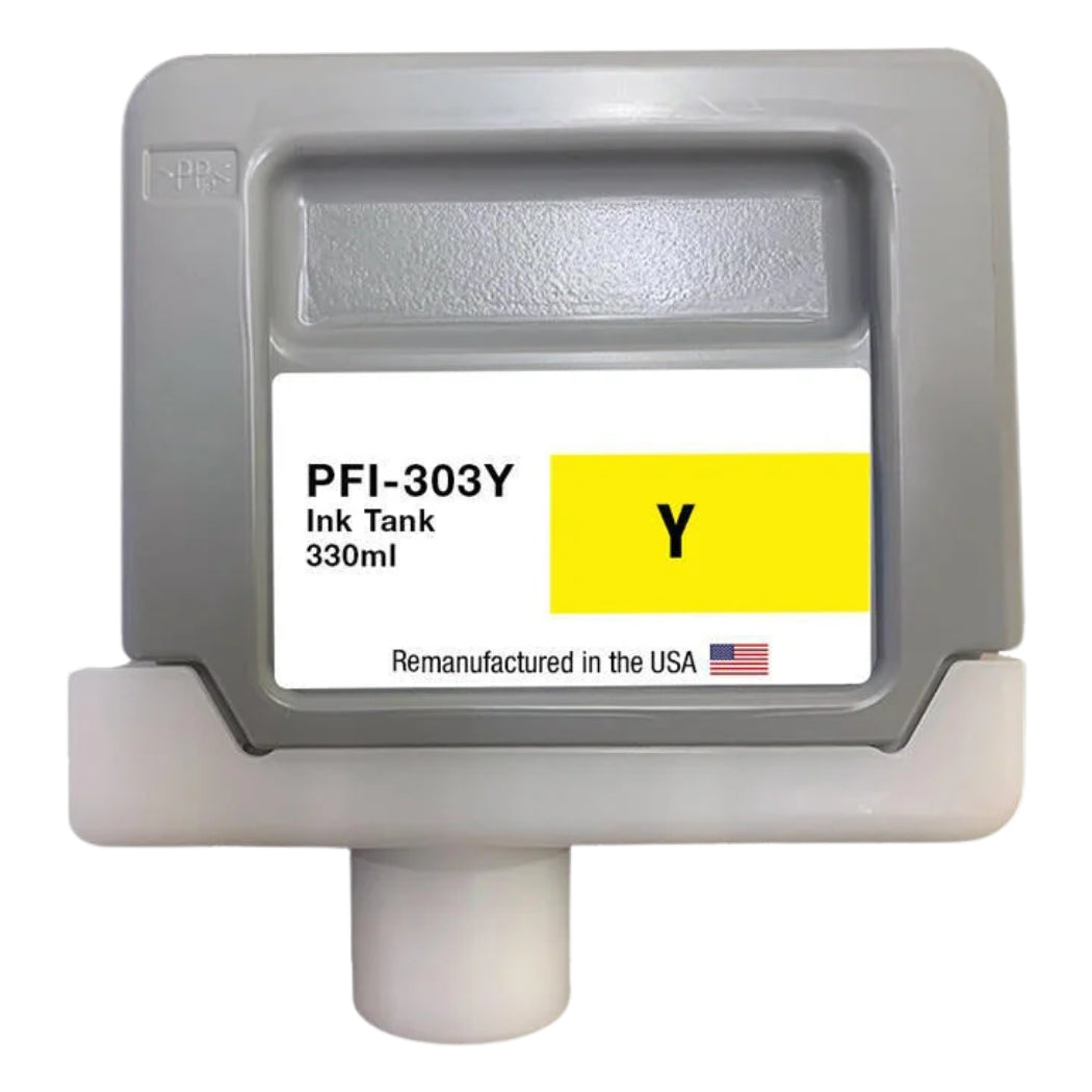 New, Pre-Owned -  PFI-303Y Standard-Yield Yellow Ink Cartridge, 2961B001AA