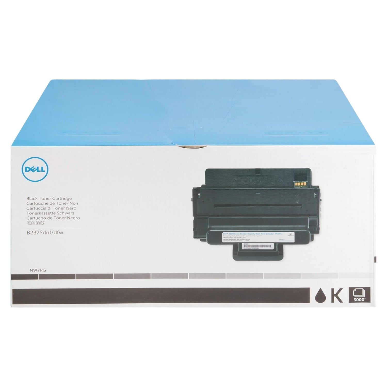 New, Pre-Owned - Dell B2375dnf/dfw High Yield Black Toner Cartridge, C7D6F