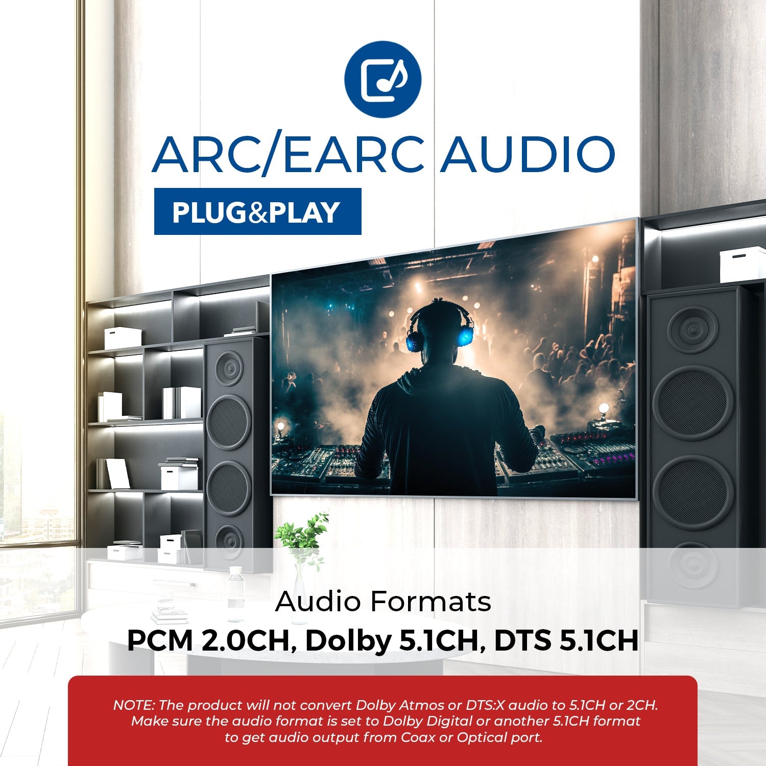 eARC/ARC to Digital Audio Converter (DA41)