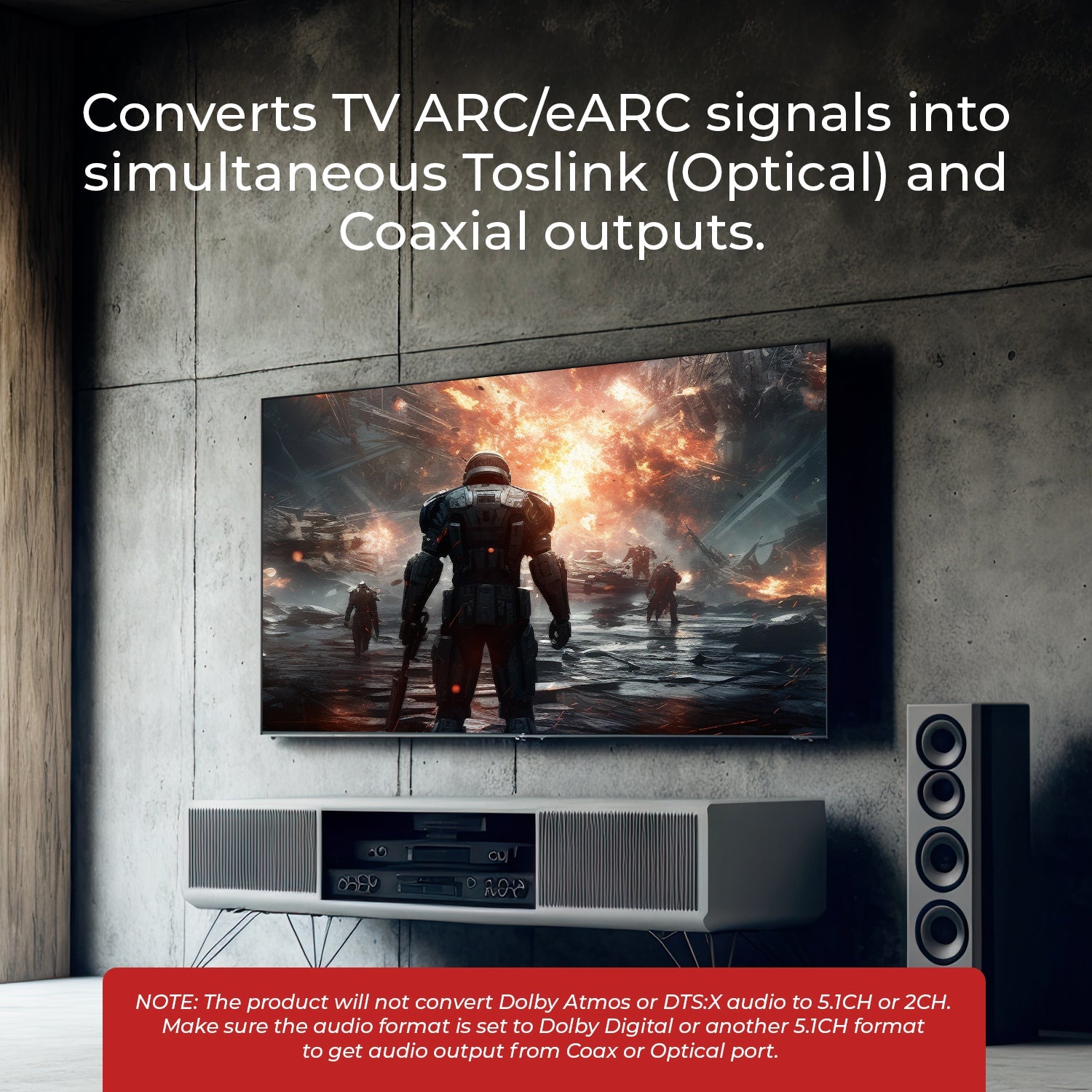 eARC/ARC to Digital Audio Converter (DA41)