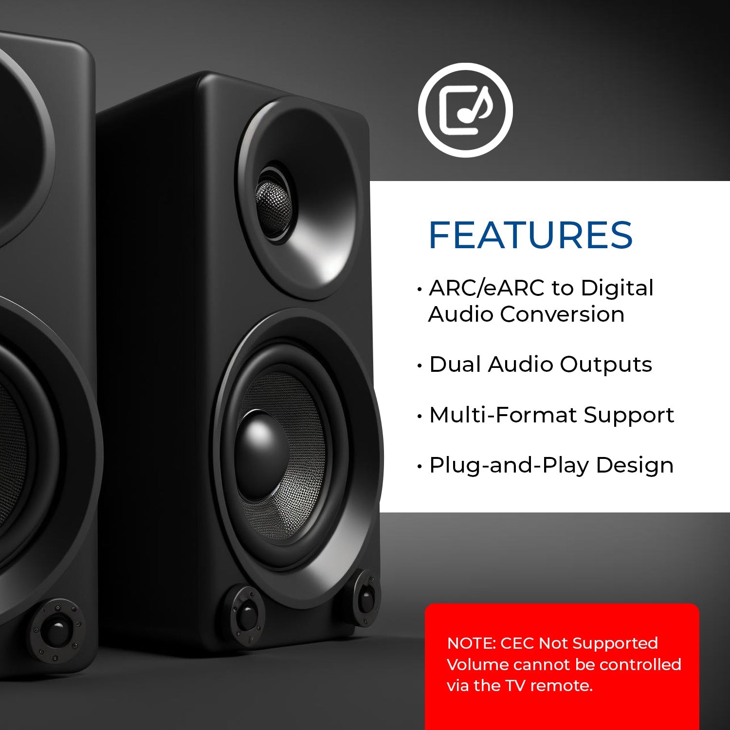 eARC/ARC to Digital Audio Converter (DA41)
