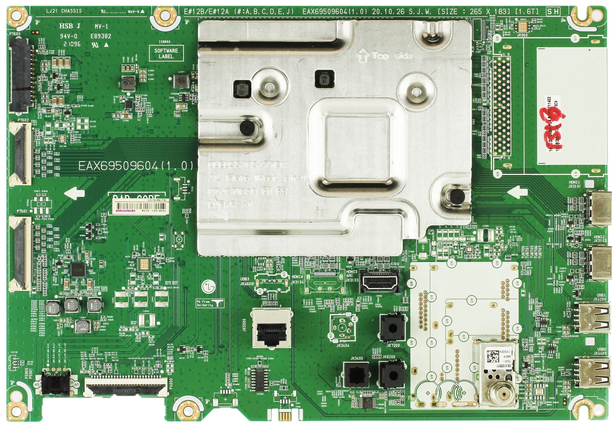 LG EBT66711402 Main Board for OLED48A1PUA.BUSYLJR