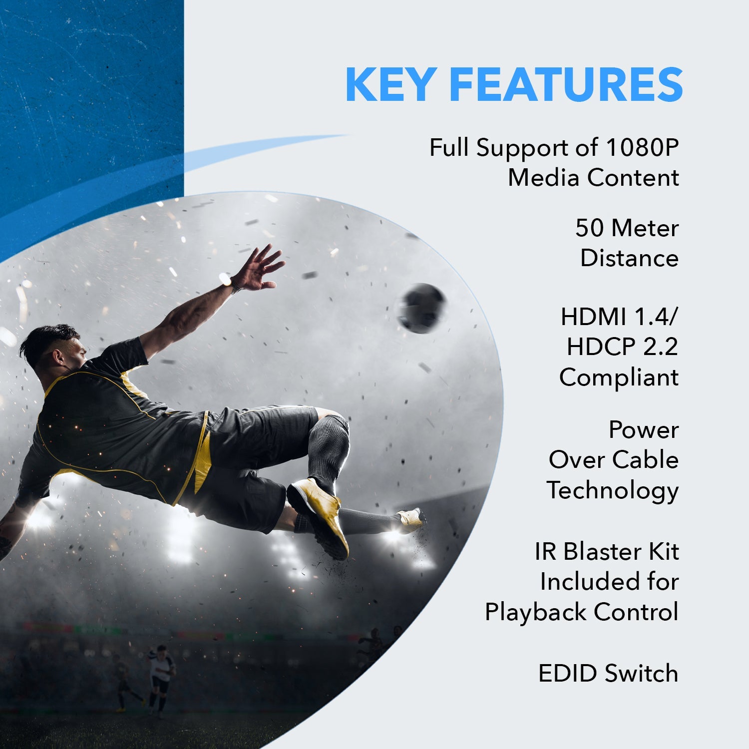 1080p HDMI™ Extender (Loop, IR) - 230ft (cat6)-EX-170C