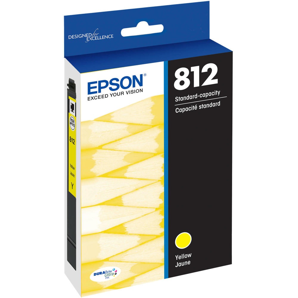 New, Pre-Owned - Epson 812 Yellow Standard Yield Ink Cartridge (T812420-S)